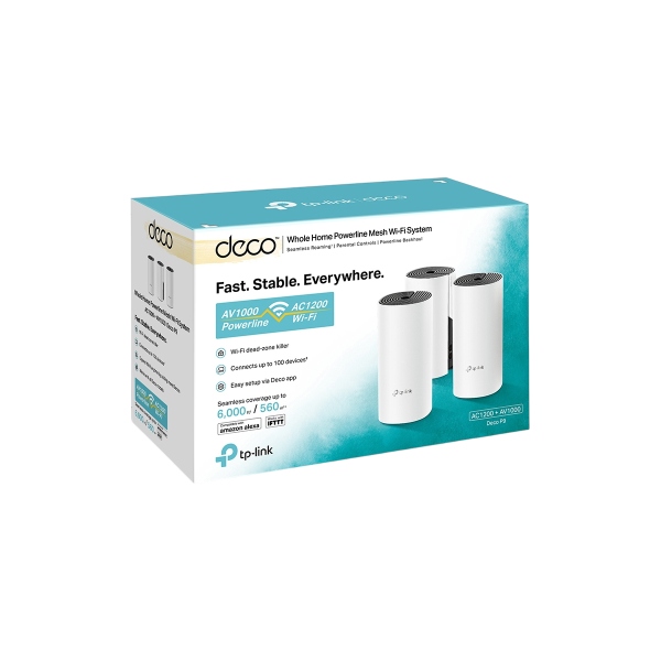 TPLINK ROUTEUR WIFI MESH+ CPL  DECO P9 X2-1000MBPS-