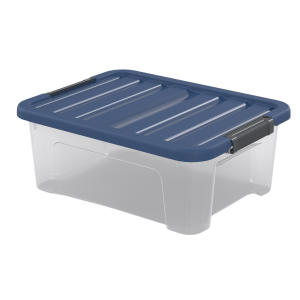 U BOITE DE RANGEMENT AVEC COUVERCLE A CLIPS 17L